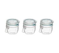 FIVE Simply Smart - Lot de 3 Bocaux Terrines en Verre Gradué "Jarro" 0,325L Transparent