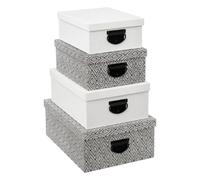 Five simply smart lot de 4 boîtes de rangement - Blanc