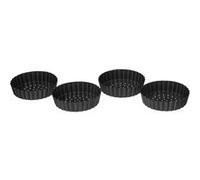 FIVE Simply Smart - Lot de 4 Moules Tartelettes "Perforé" 10cm Gris Gris G