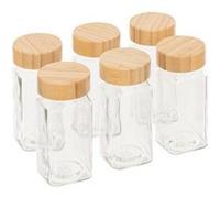 FIVE Simply Smart - Lot de 6 Pots à Épices en Verre "Grady" 15cm Transparent Transparent
