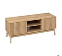 Five Simply Smart - Meuble TV Liam 2 portes et 2 niches - Marron