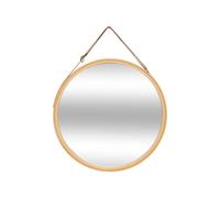 Miroir mural rond Naé en bambou 38cm Naturel