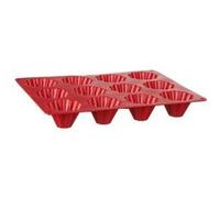 FIVE Simply Smart - Moule 12 Briochettes Silicone "Silipro" 32cm Rouge Rouge G