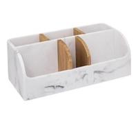 FIVE Simply Smart - Organiseur 6 Compartiments "Léa" 25cm Blanc Blanc G