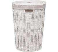 Panier à linge Vannerie 40L rond blanc