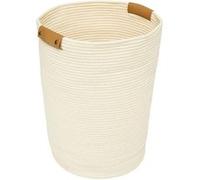 5five - panier à linge duo 80l ivoire