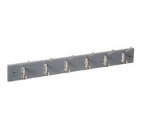 FIVE Simply Smart - Patère Murale 6 Crochets "Bois & Métal" 58cm Gris Gris G