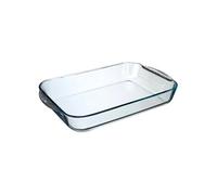 Five - Plat rectangulaire en verre 40 x 25 cm transparent