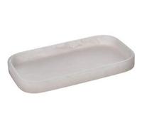 FIVE Simply Smart - Plateau de Salle de Bain en Résine "Cloudy" 20cm Blanc Blanc