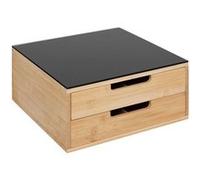 Five Simply Smart - Porte-capsules 2 tiroirs avec séparations modulables - Beige et noir G