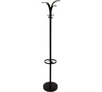 FIVE Simply Smart - Porte-Manteaux 8 Tiges en Métal "Hélix" 175cm Noir Noir G