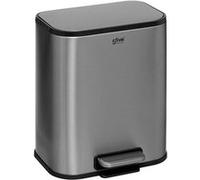 FIVE Simply Smart - Poubelle à Pédale "Inox" 5L Gris G