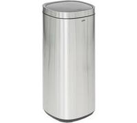 FIVE Simply Smart - Poubelle de Cuisine Ouverture Pression "Inox" 50L Argent Gris G