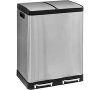 Poubelle à pédale en métal 2 x 30 l « Ariane » en acier inoxydable - 5 five simply smart