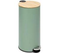 FIVE Simply Smart - Poubelle en Métal & Bambou "Natureo" 30L Vert Vert G