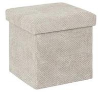 FIVE Simply Smart - Pouf Coffre Pliable "Velvy" 31cm Beige Beige