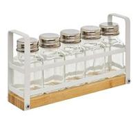 FIVE Simply Smart - Présentoir à Épices 5 Pots "Balm" 21cm Blanc Blanc G