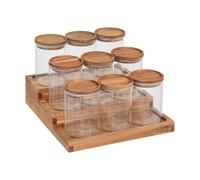 FIVE Simply Smart - Présentoir à Épices 9 Pots "Harmony" 24cm Marron
