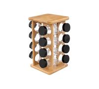 FIVE Simply Smart - Présentoir à Epices Rotatif "16 Pots" 28cm Bambou