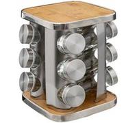JJA Support à épices Five Simply Smart x12 rotatif inox bambou