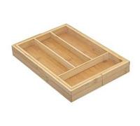 5five Range-couverts Paco extensible en bambou 6 compartiments 35 cm Naturel