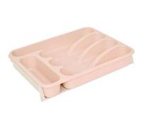 Range-couverts Poly extensible 6 compartiments rose