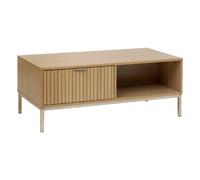 Table basse ""Tasso"" effet bois naturel 100x40cm - 5 five simply smart