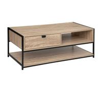 Table basse ""Aliaj"" effet chêne naturel - 5 five simply smart