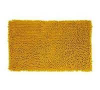 Tapis de salle de bain chenille ocre - 50x80 cm - Jaune