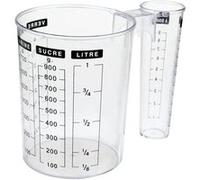 JJA Verre doseur 104025A double en plastique transparent