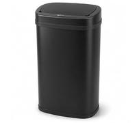 Five Stars® poubelle avec capteur - 60 litres - Poubelle inox - Couvercle Soft Close - Noir
