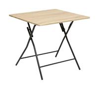 FIVE Table Pliante 80 x 80 cm Effet Bois