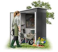 FIVMEN Abri de jardin en métal 4 m³ avec toit en pôle