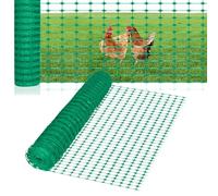FIVMEN Clôture de Jardin en Plastique 1 x 80 m Filet de protection pour Moutons et Chiens Volaille Filet d'étang pour Chiens, Volailles - Vert
