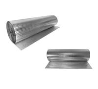 FIVMEN Film isolant de 0,6 x 20 m - Film réfléchissant thermique pour chauffage - 3-4 mm - Double aluminium - Film réfléchissant pour radiateurs, sol, mur, plafond, fenêtre