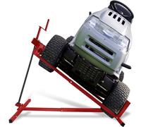 FIVMEN Lève-tracteur à gazon, tondeuse autoportée, appareil de levage max 400 kg, inclinaison réglable à 45 °, aide au nettoyage, rouge
