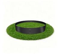 FIVMEN Lot de 15 bordures de pelouse en métal - 100 x 18 cm - Résistant aux intempéries - Galvanisé - Bordure de parterre avec boucle - Bordure de tonte flexible - Pour parterre de fleurs, cour, allée
