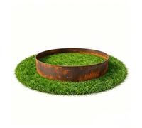 FIVMEN Lot de 45 bordures de pelouse en métal - 100 x 15 cm - Résistant aux intempéries - Galvanisé - Bordure de parterre avec boucle - Bordure de tonte flexible - Pour parterre de fleurs, cour, allée