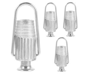 Fixateur de linge en aluminium, modèle 4, avec ressort et roulements à billes