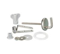 Fixation abattant WC pièce détachée pour WC Fix Clip avec inox Kit de 15 fixations pour WC acier inoxydable mat