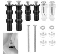Fixation Abattant WC Vis, 4 Pièces Vis D'expansion pour Abattant WC, Rechange pour Abattant WC Fixations Charnières