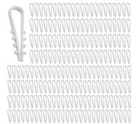 Fixation Cable Electrique, 200 Pièces Cheville à Enfoncer Chevilles Passe-Câble à Enfoncer Pour Câble 3-13mm, Matière Plastique Souple Pour Fixation Béton Brique Blanc