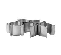 Fixation clips serre Ø 25 mm acier galvanisé x25, fixations bâche arceaux serre anti-UV/intempéries, pose rapide sans outil