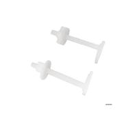 Fixation d’abattant WC - SOMATHERM FOR YOU - 2 vis à tête carrée + 2 écrous - Plastique