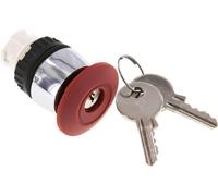 Fixation de l'actionneur 22mm Bouton d'arrêt d'urgence rouge