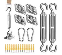 Fixation de voile d'ombrage, accessoires de fixation de voile, kit d'auvent rétractable pour balcon, terrasse, jardin, piscine, bateau