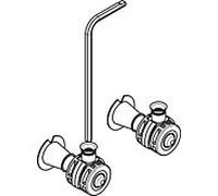Fixation murale Hansgrohe EluPura WC 94783000