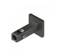 Fixation murale ou sol 18 x 18 mm noir mat pour système Cadro HETTICH