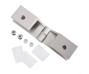Fixation Murale Verre Laiton Brossé 52mm Douille Silicone | Laiton brossé 52mm, douilles silicone anti-rayures, fixation murale solide, pour idéal douche et salle de bain