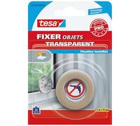 fixation objets double face transparent 1.5mx19mm